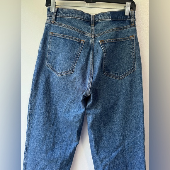 Abercrombie & Fitch Women's 90s Straight Ultra High Rise Leg Blue Jeans - Picture 12 of 14